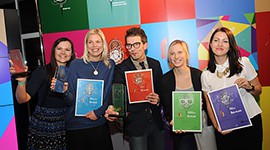 Trīs zelti un sudrabs "Baltic PR Awards"
