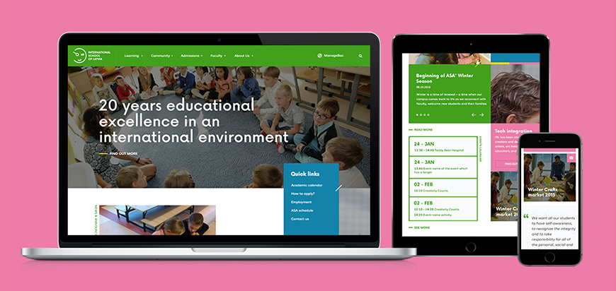 International School of Latvia mājas lapa