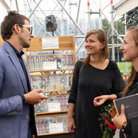 The opening of project "Tautas grāmatu plaukts" 